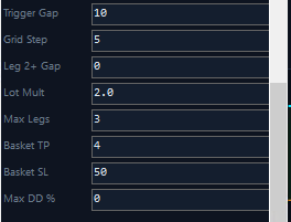 Leg 2+ Gap. Grid Arbitrage has a new "Leg 2+ Gap" field, between "Grid Step" and "Lot Mult". It sets how far your fast feed must lead your broker's price before Horizon adds legs 2 and up, on top of the "Grid Step" spacing; 0 keeps the old behaviour.