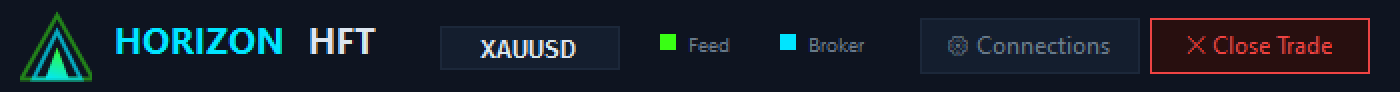 Grid Arbitrage: Close Trade. Close Trade turns red (clickable) as soon as a Grid leg is open while STARTED, and grey again when the basket closes. In 2.0.7 it kept its START-time state (flat = grey) for the whole run.